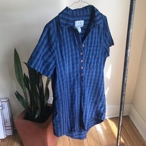 Forever 21 Striped Flannel Dress w/Pockets